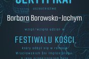 Festiwal Kości certyfikat Cn7e54TF6204
